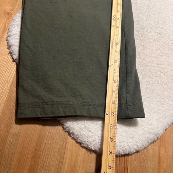 Allen Allen USA Womens Green Pull On Drawstring Wide Leg Pants Size XL - Picture 10 of 10